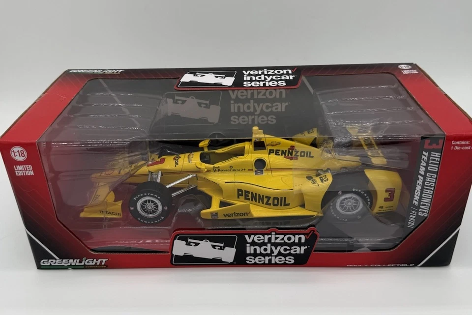 Helio Castroneves 2016 #3 Team Penske IndyCar 1/18 Greenlight Die Cast NEW - Image 1 of 4