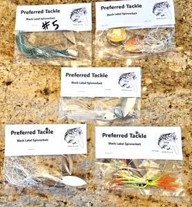PREFERRED TACKLE Black lable Spinnerbait - Sp [lote de innerbait - cantidad de aparejos 5 - #5 - Imagen 1 de 1