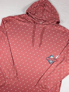 Sudadera con capucha Burlebo Performance para hombre 2XL pernos de luz roja estampado por todas partes nueva con etiquetas - Imagen 1 de 9