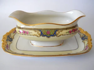 JP Limoges Jean Pouyat para Wanamaker Raro POY126 Gravy Boat Placa Adjunta XLNT - Imagen 1 de 9