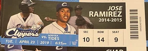 Boleto de ligas menores Norfolk Tides @ Columbus Clippers 2019 Ryan Mountcastle - Imagen 1 de 1