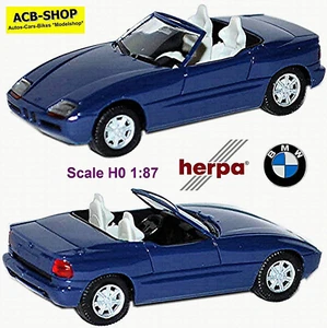 BMW Z1 Roadster 1988-91 E30 / Z Blu 1:87 Herpa 023986 - Foto 1 di 4