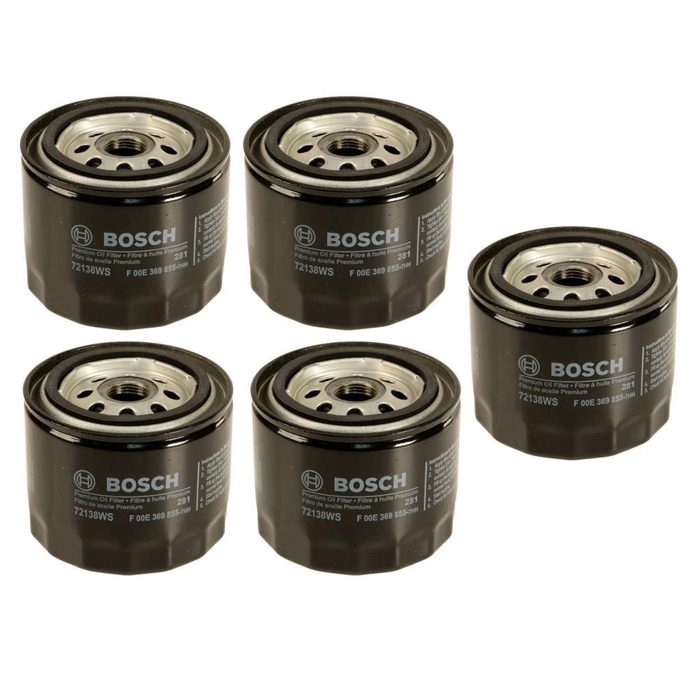 Bosch Juego de 5 filtros de aceite de motor para Porsche 912 Volvo 122 164 VW 412 Vanagon Foto 1 de 1
