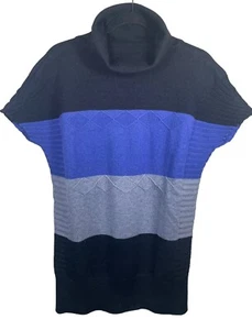 Marc Jacobs Wool Cashmere Sleeveless Sweater Cowl Neck Gray Purple Black Read - Picture 1 of 8