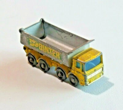 Puntero de camión volquete de 8 ruedas Matchbox No. Camión de volteo 51 amarillo original 8722 Foto 1 de 4