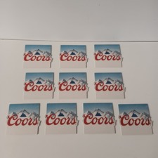 Coors Light Beer Set Of 10 Beer Coasters