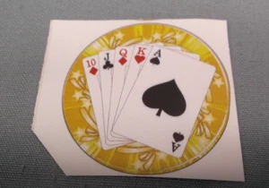 lote de 10 cartas de poker piezas trofeo recto 2" inserto mylar - Imagen 1 de 1