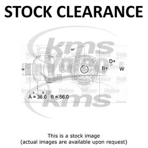 STOCK CLEARANCE ALTERNATOR -90amp FOR SPRINTER 208D-412D (M601,602) 96- 90AMP - Picture 1 of 3