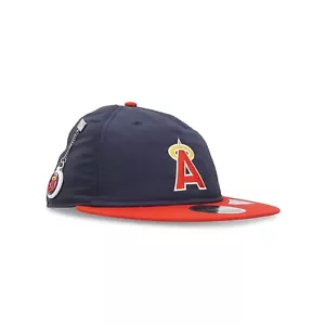 California Angels New Era MLB Team Color Retro Crown Flat Visor Strapback Cap - Picture 1 of 6