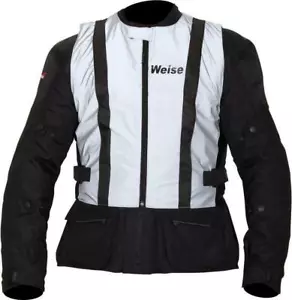 Weise Vision Motorcycle Vest Reflective High Vis Waterproof Over Vest Silver - Picture 1 of 3