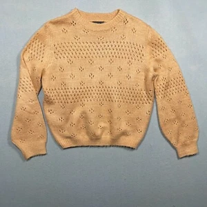 Kaylas Armoire Pullover Damen M Ballonärmel Pfirsich Mohair Kaninchenhaar Mischung - Bild 1 von 12