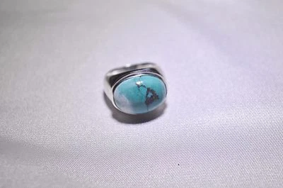 ANILLO NICKY MAYORDOMO ESTERLINA AZUL VERDE TURQUESA 925 INDIA TALLA 7 Foto 1 de 3