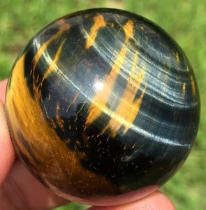 1.57"90g Pretty Natural Tiger’s Eye Crystal Sphere Ball Healing China ic3634 - Picture 1 of 12