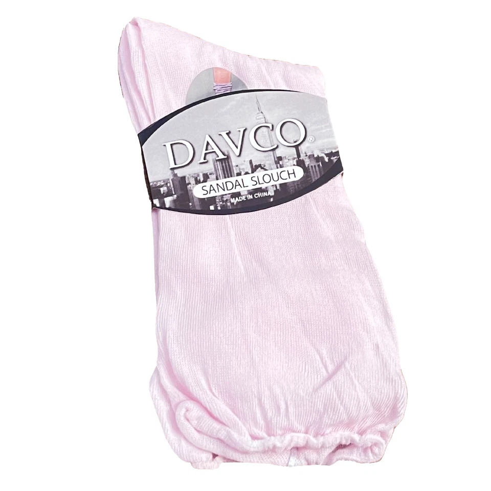 Calcetines holgados sandalia rosa Davco para mujer talla 9-11 algodón spandex Foto 1 de 4