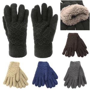 NEW Unisex Insulated Gloves Knit Winter Gloves Thermal Insulation Men Women Warm - Bild 1 von 9