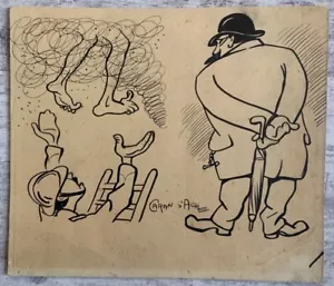 Caran D'Ache (1858-1909) Ink Caricature Inspector Emmanuel Pear Russian - Picture 1 of 11