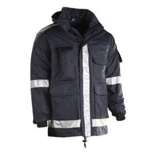Solar 1 EM01 MENS SIZE 4XL EMS Jacket w/ Bloodborne Pathogen Protection NAVY - Picture 1 of 6