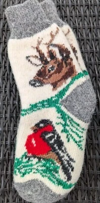 Calcetines Mujer, Cálidos, Lana, Talla 10, Estampado Animal. Foto 1 de 4