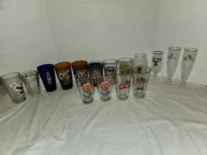 Lote de 16 vasos de cerveza, vasos de pinta + Leinenkugels, Yuengling, Stevens Point+++++ - Imagen 1 de 24