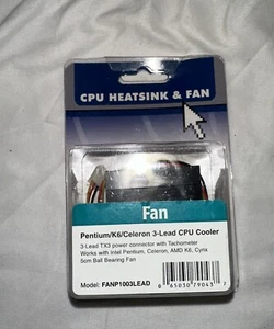 Ball Bearing Fan Pension/K6/ Celeron 3-lead CPU Cooler Model:FANP1003LEAD DC12V - Picture 1 of 4