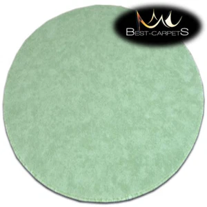 CHEAP & QUALITY CARPETS Round Feltback SERENADE green Bedroom RUG ANY SIZE - Picture 1 of 6