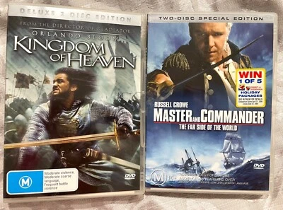 Kingdom Of Heaven / Master and Commander *2 dvd movies adventure ships war - image 1 of 4