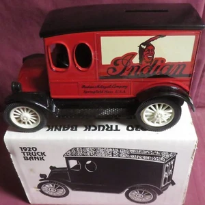 INDIAN MOTORCYCLES,  1/32 ERTL I920 TRUCK BANK - Picture 1 of 2