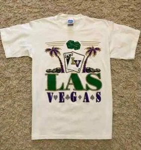 Camicia bianca vintage da uomo Las Vegas Hotel Casino taglia large - Foto 1 di 7