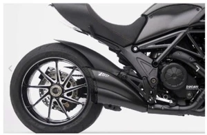 DUCATI DIAVEL 2011-2018 ZARD ITALIA STEEL BLACK RACING EXHAUST SILENCER - Picture 1 of 3