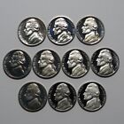 1970-1979 Proof Jefferson Nickels - 10 Coin Run - 1970s Decade Set