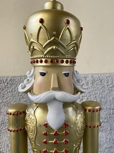 Schiaccianoci Statua Gigante nutcracker Luminoso Led - Foto 1 di 12
