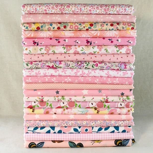 20 Sewing Pink Precut Charm 8" Square Cotton Patchwork Quilt Fabric Remnants DIY - Picture 1 of 5