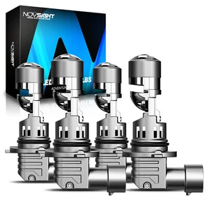 4x NOVSIGHT 9005 9006 LED Headlight Bulbs High Low Beam Lamp 6500K 17000LM 60W - Picture 1 of 16