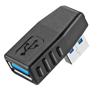 USB 3.0 Left Angle Adapter USB Type-A Male to Female 90 Degree Port Converter - Bild 1 von 1