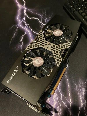 Graphics Card Radeon AMD HIS 7970 IceQ X² 3GB GDDR5 PCI-E DVI/HDMI/2xMini DP  - Image 1 of 4