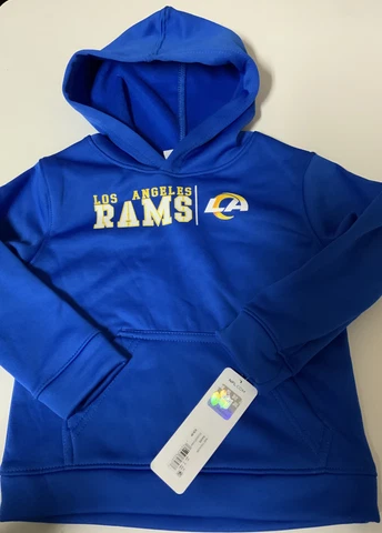 🧷 NFL LOS ANGELES RAMS TODDLER KIDS HODDIE BLUE, 4T 🆕 Cover
