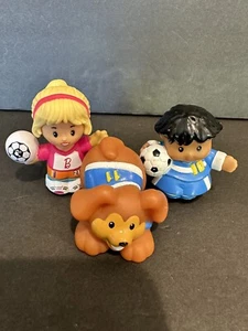 fisher price little people Soccer Figure Toy Lot Of 3 - Picture 1 of 4