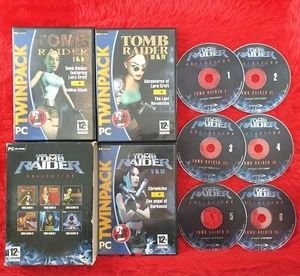 pc TOMB RAIDER COLLECTION 1+2+3+4+5+6 Boxed & Complete REGION FREE - Picture 1 of 10