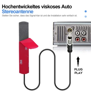 DAB+ Autoantenne DAB Klebeantenne Kfz Fenster Antenne Autoradio DIGITAL SMB - Bild 1 von 15
