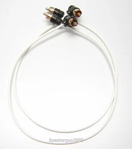 Pair of 16" Western Electric RCA Cables /  Silver Plated Teflon Wrapped -- RM - Picture 1 of 2