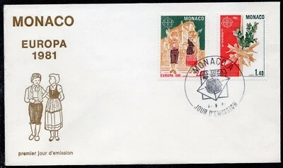EUROPA CEPT 1981 - MONACO - FOLKLORE - FDC - Image 1 of 2