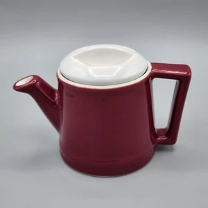 Vintage Hall China Single Serve rot/rotbraun Teekanne, Restaurantgeschirr, gemarkt 135 - Bild 1 von 9