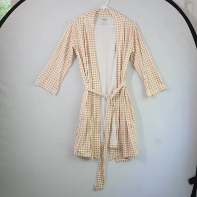 COZYS Bata Kimono Ligera Estampado de Guinga con Cinturón Pequeño Salón Encubrimiento Suave Foto 1 de 4