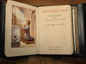 Libro de oraciones vintage Little Child of God para niños 1955 con cubierta original - Imagen 1 de 8