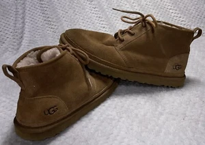 UGG Neumel Chukka Suede Chestnut Lace-up Boots Men's 3236 Size 11 Pre Owned - Picture 1 of 10