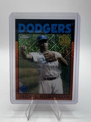 Topps 2021 - Paquete plateado 1986 Topps cromo béisbol Jackie Robinson naranja/25 Foto 1 de 3