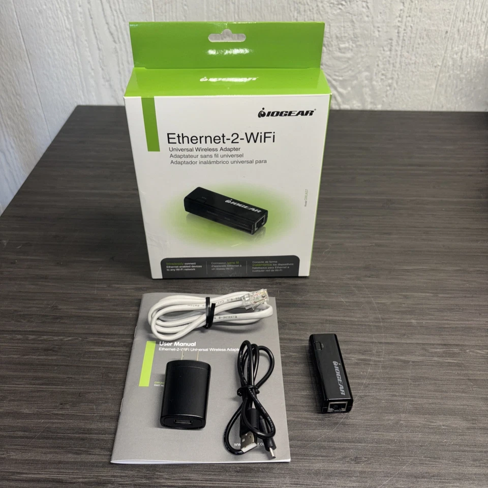 logear GWU637 Ethernet to WiFi Universal Wireless Adapter with USB Cable - Image 1 of 4