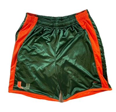 Miami Hurricanes The U Dri-Fit Basketball Nike Short XL  Green Heavy Lined Short - Image 1 of 4