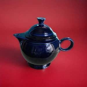 Vintage FIESTA Kobaltblau TEEKANNE mit Deckel, Deckel - Homer Laughlin, HLC - Bild 1 von 8