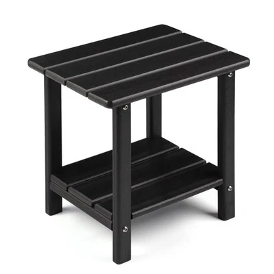 Adirondack Outdoor Side Table, 2-Tier Sturdy Patio End Table Weather Resistan... - Image 1 of 4